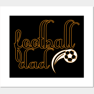 Foodball dad tee design birthday gift graphic Posters and Art